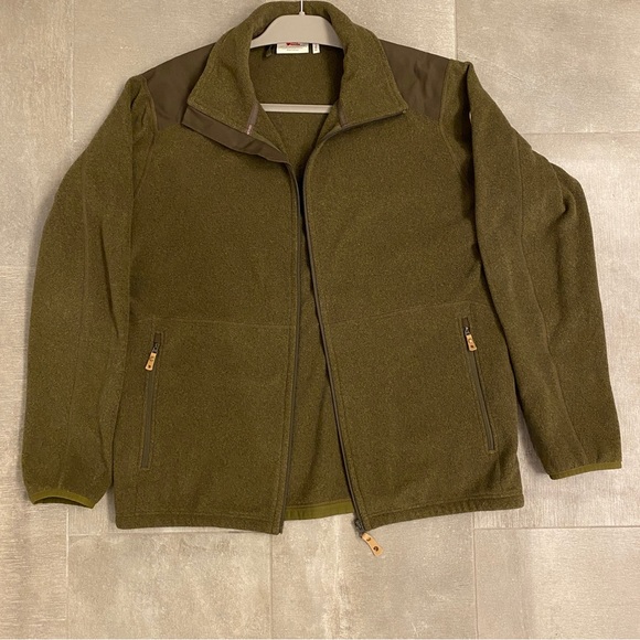 Fjallraven NWOT Mens Sten Fleece Jacket, XL, Olive Green - Picture 5 of 11